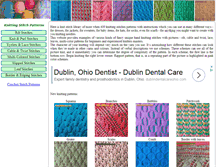 Tablet Screenshot of freeknitstitches.com